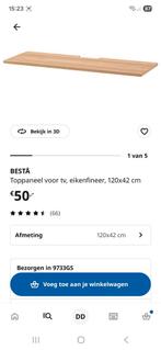 BESTA Bovenblad - Eikenfineer 120x42 cm, Ophalen, Zo goed als nieuw