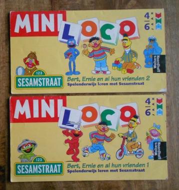 Mini - LOCO : Basisdoos + 2 Boekjes = 4-6jr = Sesamstraat beschikbaar voor biedingen