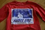 Rode longsleeve TOM DU maat 140-146 ZGAN, Ophalen of Verzenden, Zo goed als nieuw, Tom Du, Shirt of Longsleeve
