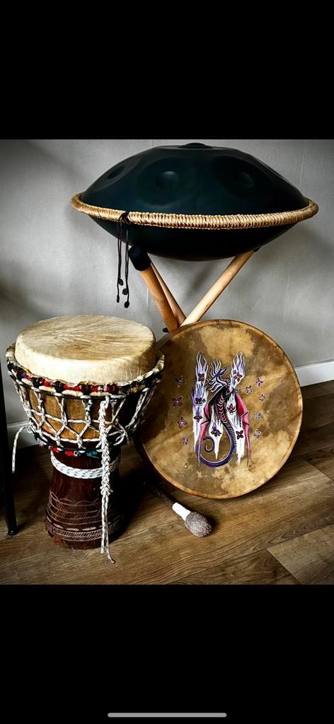 Handpan, sjamanen drum & djembe te koop, Muziek en Instrumenten, Percussie, Zo goed als nieuw, Melodische percussie, Ophalen of Verzenden