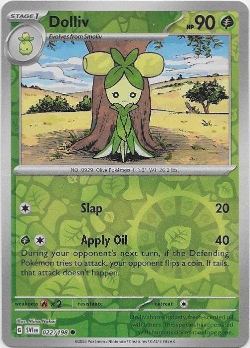 Scarlet & Violet,  Dolliv [reverse] 22/198, Hobby en Vrije tijd, Verzamelkaartspellen | Pokémon, Nieuw, Losse kaart, Verzenden