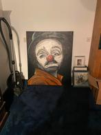 Olieverfschilderij: Triest Kijkende Clown, Ophalen