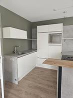 Prachtige greeploos hoogglans witte keuken incl.apparatuur!!, U-keuken, Wit, Ophalen of Verzenden, Zo goed als nieuw