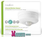 Bewegingsmelder, Lichtschakelaar, binnen, 3-Aderig, 360 gra, Huis en Inrichting, Lampen | Losse lampen, Led-lamp, Nedis, Nieuw