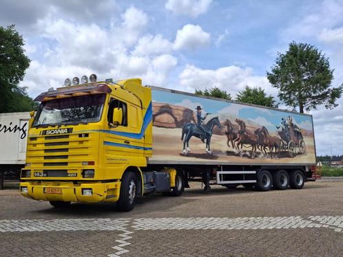 Scania 143 V8, Auto's, Vrachtwagens, Particulier, Scania, Diesel, Euro 2, Handgeschakeld, Overige kleuren, Achterwielaandrijving