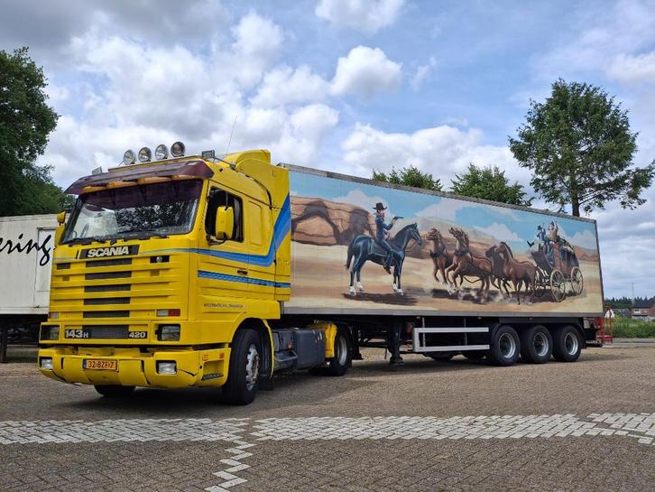 Scania 143 V8, Auto's, Vrachtwagens, Particulier, Scania, Diesel, Euro 2, Handgeschakeld, Overige kleuren, Achterwielaandrijving