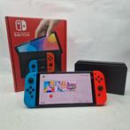 Nintendo Switch OLED NEON compleet || Nu voor €229,99, Spelcomputers en Games, Ophalen of Verzenden, Zo goed als nieuw, Met 1 controller