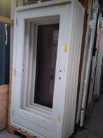 Hardhout kozijn met achterdeur, Ophalen of Verzenden, Buitendeur, 200 tot 215 cm