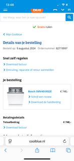 Bosch SMV4EVX02E inbouw vaatwasser 1 jaar oud, Tickets en Kaartjes, Eén persoon, Overige soorten