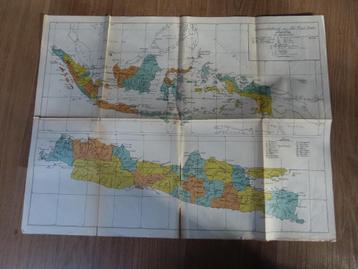 oude antieke landkaart: Overzichtskaart van Ned. Oost-Indie beschikbaar voor biedingen