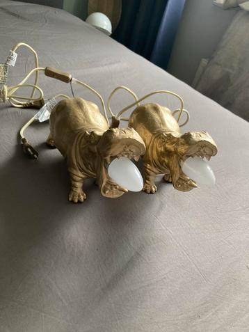 Light & Living Nijlpaard Lampen - Goud beschikbaar voor biedingen