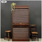 Oude roldeurkast Archiefkast Kast Buffetkast Boekenkast, Huis en Inrichting, Ophalen, Gebruikt, 50 tot 100 cm, Met slot