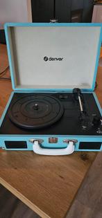 Denver platenspeler blauw, Overige merken, Ophalen of Verzenden, Zo goed als nieuw, USB-aansluiting