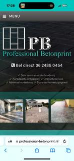 printbeton, Tuin en Terras, Tegels en Klinkers, Klinkers, Ophalen of Verzenden, Zo goed als nieuw, 10 m² of meer