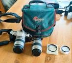 Pentax MZ7 spiegelreflex camera met lenzen filters en tas, Ophalen of Verzenden