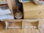 Oud brocante regaal in originele kleur, Antiek en Kunst, Ophalen of Verzenden