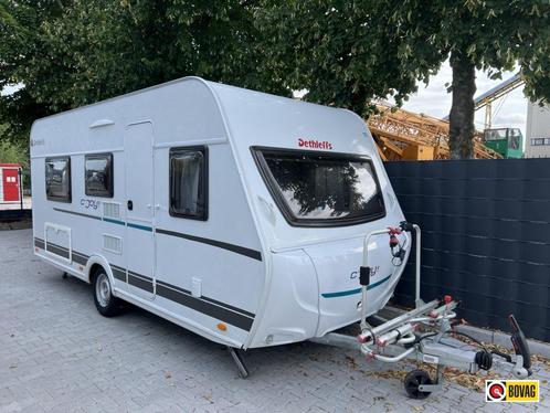 Dethleffs C'Joy 460 LE enkele bedden,nw voo, Caravans en Kamperen, Caravans, Bedrijf, tot en met 4, 750 - 1000 kg, Standaardzit