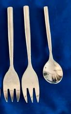 Roma 18/10:  2 vorkjes en 1 lepeltje, Huis en Inrichting, Ophalen, Gebruikt, Overige materialen, Los bestek