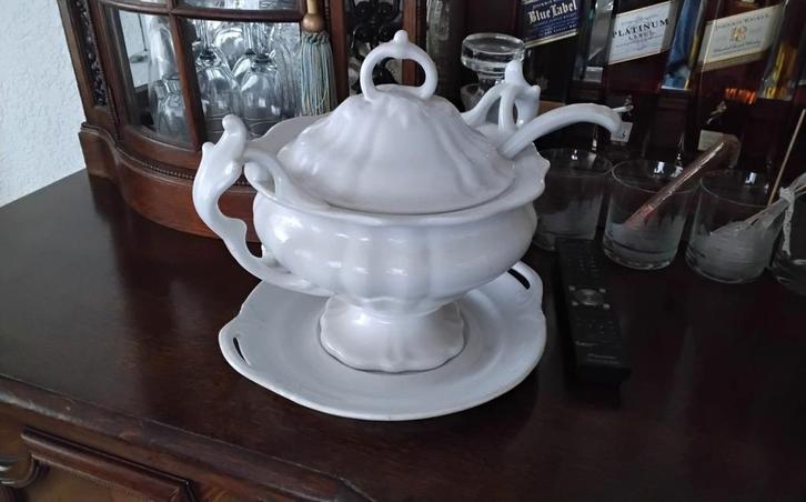 Antieke Soepterrine Shpinx Maastricht Ragout, Antiek en Kunst, Antiek | Porselein, Ophalen of Verzenden