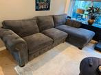 Hoekbank grijs met eiland, Huis en Inrichting, Banken | Complete zithoeken, Ophalen of Verzenden, Gebruikt
