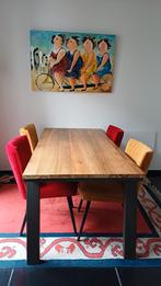 Xooon eettafel met 4 stoelen, Huis en Inrichting, Tafels | Eettafels, Ophalen, 50 tot 100 cm, Zo goed als nieuw, 150 tot 200 cm