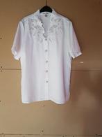 Blouse wit met kant patroon maat 40/42, Verzenden, Nieuw, Wit