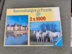 Ravensburger 2 puzzels van 1000 stukjes, Gebruikt, Ophalen of Verzenden, 500 t/m 1500 stukjes, Legpuzzel