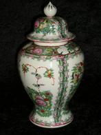 Chinees Canton Porselein Familie Rose Deksel Vaas, Ophalen
