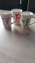 3 Nieuwe Mokken met tekst!Tip 5 December!, Nieuw, Ophalen of Verzenden, Overige stijlen, Kop(pen) en/of Schotel(s)