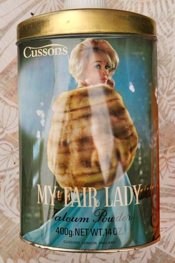 Vintage Cussons My Fair Lady Talkpoeder Blik beschikbaar voor biedingen