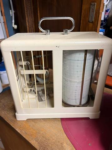 Antieke Thermo-Hygrograaf Weerstation Instrument Tool beschikbaar voor biedingen