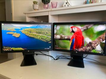2 stuks HP 23 inch monitor Full HD beschikbaar voor biedingen