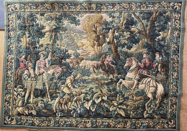 Prachtig antiek wandtapijt, Antiek en Kunst, Antiek | Kleden en Textiel, Ophalen of Verzenden