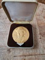 Vergulde bronzen plak Vincent van Gogh, Ophalen of Verzenden, Goud, Nederland