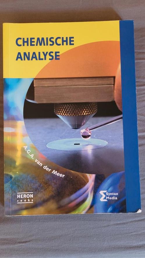Chemische Analyse A.G.A. van der Meer, Boeken, Studieboeken en Cursussen, Zo goed als nieuw, Ophalen of Verzenden