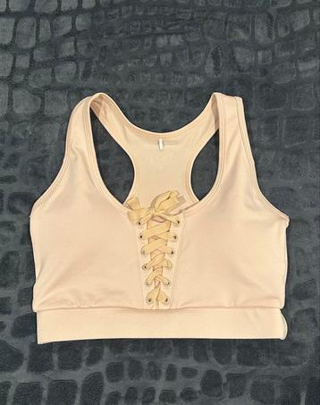 XS Pink soda baby roze sport bh top met lace nieuw beschikbaar voor biedingen