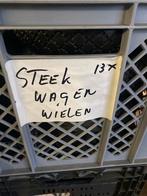 Steekwagen Wielen - 13 stuks, 60 tot 80 liter, Ophalen of Verzenden, Gebruikt, Steekwagen