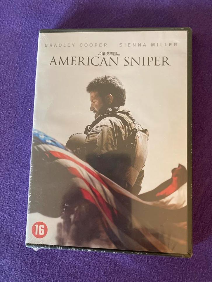 American Sniper DVD - Nieuw in verpakking!, Cd's en Dvd's, Dvd's | Drama, Nieuw in verpakking, Waargebeurd drama, Vanaf 16 jaar