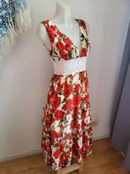 Nieuw maxi zomerjurk bloemen print en kant, Ophalen of Verzenden, Nieuw, Maat 34 (XS) of kleiner, Onder de knie