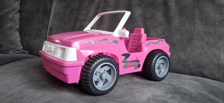 Retro vintage Barbie Jeep 4x4 uit jaren 90, Kinderen en Baby's, Speelgoed | Poppen, Zo goed als nieuw, Barbie, Ophalen of Verzenden