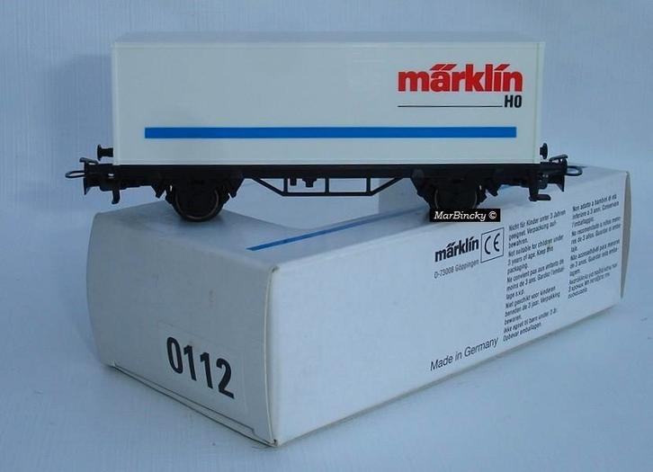 Märklin 4481 Märklin - uit KIBRI set Containerwagen !, Hobby en Vrije tijd, Modeltreinen | H0, Zo goed als nieuw, Wagon, Wisselstroom