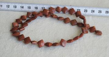 Streng goudsteen gefacetteerde vierkant 8x8 mm, 40 cm, 42 st beschikbaar voor biedingen