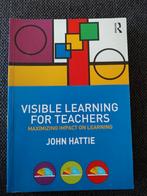 Visible Learning for teachers john hattie, Ophalen of Verzenden, Zo goed als nieuw