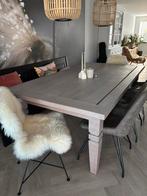 Teakhouten Eettafel 220x120, Huis en Inrichting, Ophalen, Gebruikt, 100 tot 150 cm, Teakhout