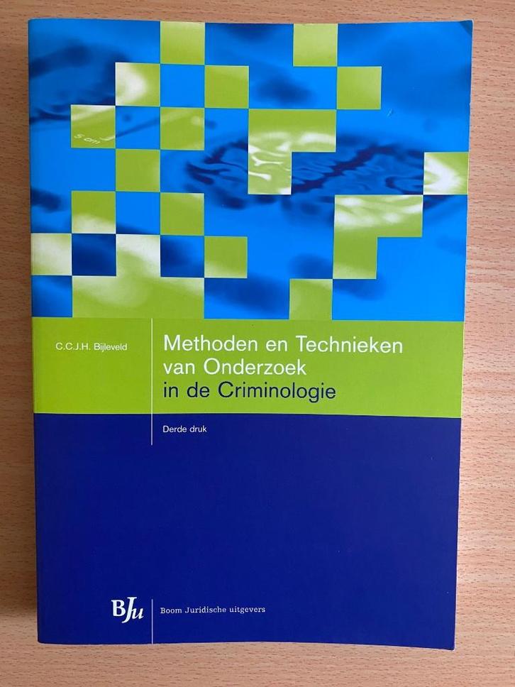 Methoden en technieken in de criminologie, Boeken, Studieboeken en Cursussen, Zo goed als nieuw, HBO, Beta, Ophalen of Verzenden