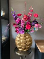 Set Compleet Zijden bloemen in vaas Schild Zijde, Huis en Inrichting, Ophalen of Verzenden, Nieuw