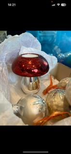 Kerst paddenstoel Uniek theelicht, Diversen, Kerst, Ophalen of Verzenden, Zo goed als nieuw