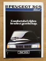 Autofolder/Brochure Peugeot 305 Select 1987, Nieuw, Peugeot, Ophalen of Verzenden