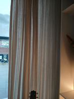 Linnenlook gordijnen Kwantum - 3 delen, Gebruikt, 200 cm of meer, Crème, Ophalen of Verzenden