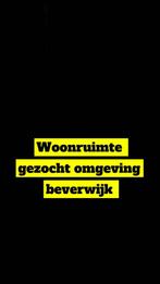 Studio/woonruimte gezocht omgeving Beverwijk, Huizen en Kamers, Op zoek naar een kamer